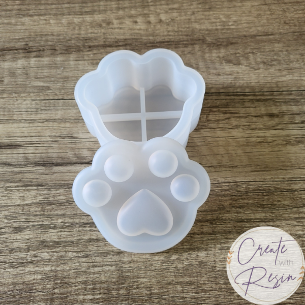 Paw Print Trinket Pot Mould - Image 2