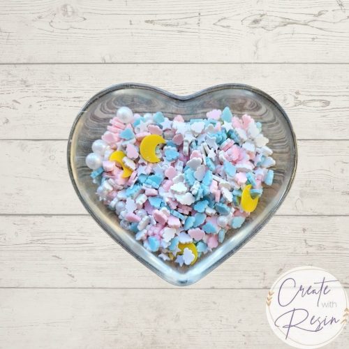 Celestial Moon & Star Polymer Clay Inserts