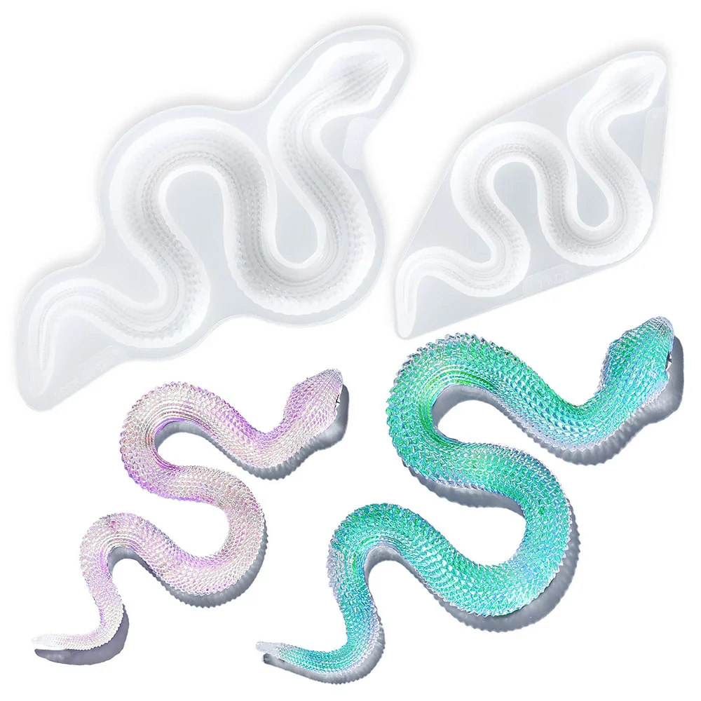 Let's Resin Crystal Snake Mould Set of 2