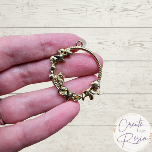 Golden Sealife Open Back Bezel