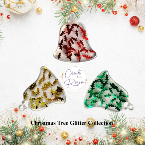 Christmas Tree Shaped Glitter 10g