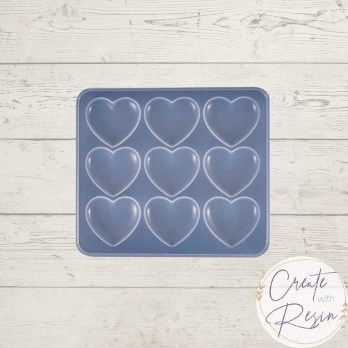9 Cavity Pocket Hug Heart Mould
