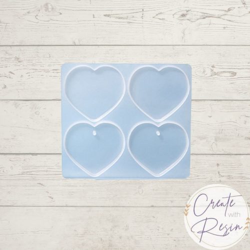 4 Heart Pendent Keyring Mould